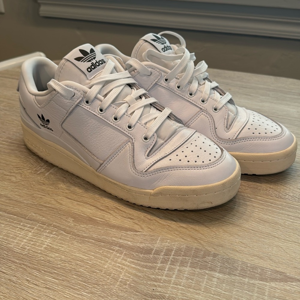 Adidas Forum 84 Low sneakers white/chalk/green sz 10